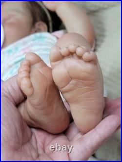 NEW 20 IRYS reborn Baby Doll Art Ooak Weighted And Rooted COA
