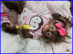 NEW 20 Reborn Monkey Babydoll Alternative Fantasy Collectible Doll