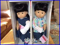 NEW American Girl BITTY TWINS Doll Girl & Boy Twins BRUNETTE 15 Dolls NIB