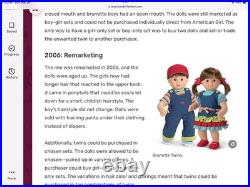 NEW American Girl BITTY TWINS Doll Girl & Boy Twins BRUNETTE 15 Dolls NIB