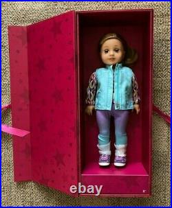 NEW American Girl Create Your Own 18 Doll Med Light Skin Blonde Hair Blue Eyes
