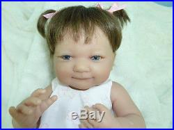 NEW GORGEOUS Reborn Baby DOLL FULL Soft Silicone Vinyl 15.5 inch Pink Outfit