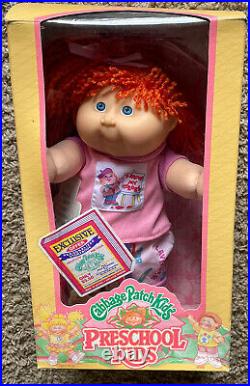 NEW In BOX 1991 Hasbro Cabbage Patch Kids PreSchool Kids Doll #30400 COLORS RED