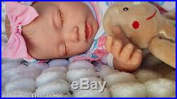 New Sculpt Sunbeambabies Lifelike Veined Childs Reborn Baby Doll & Xmas Teddy