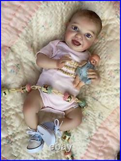 NIB 16 Reborn Katelyn Baby doll by Kinby with Hand Painted Details