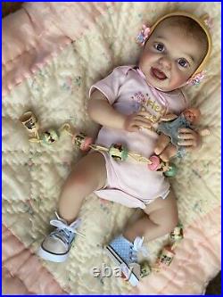 NIB 16 Reborn Katelyn Baby doll by Kinby with Hand Painted Details
