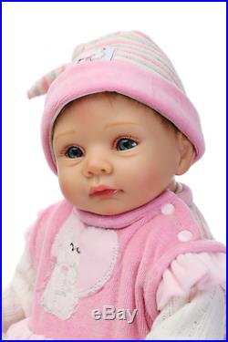 NPK 2017 22/ 55cm Full Silicone Soft Vinyl Real Looking Reborn Baby Girl Dolls