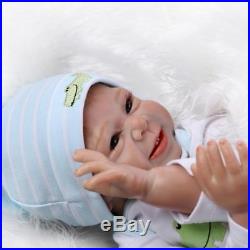 NPK Reborn Baby Doll Realistic Baby Dolls 22'' Vinyl Silicone Newborn Cute Boy