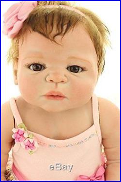 NPK collection Reborn Baby Doll, Vinyl Silicone 22 inch 55 cm Babies Doll, a #J5
