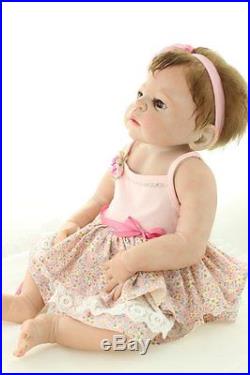 NPK collection Reborn Baby Doll, Vinyl Silicone 22 inch 55 cm Babies Doll, a #J5
