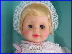 NRFB Vtg 1960s Horsman 18 Softee Tears Blonde Large Baby Doll Irene Szor #4553