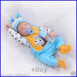 New 23Full Body Silicone Reborn Baby Doll Real Life Newborn Baby Boys gifts