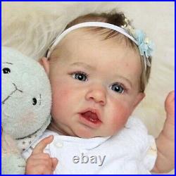 New Born Lifelike Reborn Full Silicone Body Girl Baby doll 23'' Vinyl Realistic