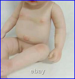 New Born Lifelike Reborn Full Silicone Body Girl Baby doll 23'' Vinyl Realistic
