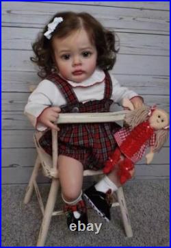 New Handmade 24'' Vinyl Silicone Reborn Baby Dolls Lifelike Doll Women Girl Gift