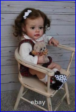 New Handmade 24'' Vinyl Silicone Reborn Baby Dolls Lifelike Doll Women Girl Gift