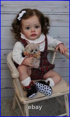 New Handmade 24'' Vinyl Silicone Reborn Baby Dolls Lifelike Doll Women Girl Gift