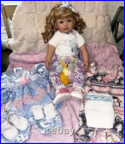 New Reborn Baby Doll 24 Toddler Girl withextras Wants a home for Christmas