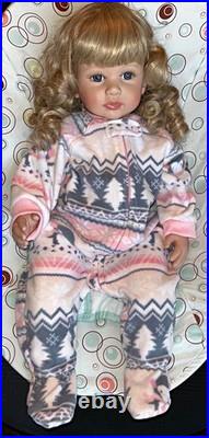 New Reborn Baby Doll 24 Toddler Girl withextras Wants a home for Christmas