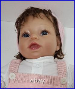 New realistic reborn doll 20 inch baby girl with sounds, breath, and heartbeat