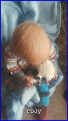 New reborn baby Boy doll NOAH asleep by Reva Schick