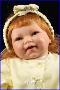 Newborn Baby Girl Custom Vinyl Artist Reborn Realistic Berenguer Doll Red Hair