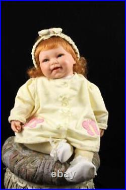 Newborn Baby Girl Custom Vinyl Artist Reborn Realistic Berenguer Doll Red Hair