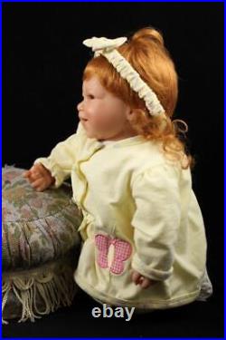 Newborn Baby Girl Custom Vinyl Artist Reborn Realistic Berenguer Doll Red Hair