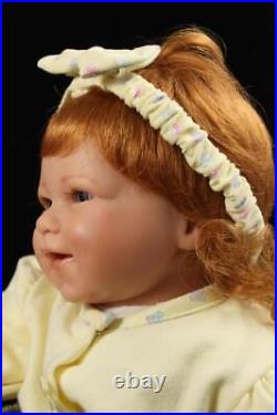 Newborn Baby Girl Custom Vinyl Artist Reborn Realistic Berenguer Doll Red Hair