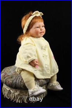 Newborn Baby Girl Custom Vinyl Artist Reborn Realistic Berenguer Doll Red Hair