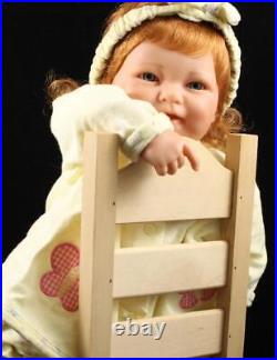 Newborn Baby Girl Custom Vinyl Artist Reborn Realistic Berenguer Doll Red Hair