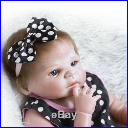 Newborn Handmade 23 Reborn Baby Doll Full Body Silicone Vinyl Girl Xmas Gift