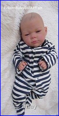 Newborn Reborn Baby BOY Doll AWAKE. #RebornBabyDollART UK