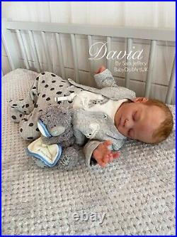 Newborn Reborn Baby Boy David (Tina Kewy) By UK Artist Sara Jeffery