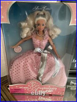 Nib Unopened Anniversary Edition Barbie Lot Of Four
