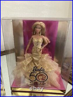 Nib Unopened Anniversary Edition Barbie Lot Of Four