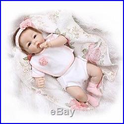 Nicery Reborn Baby Doll Soft Half Silicone Vinyl 20inch 50cm Magnetic Mouth Boy