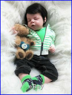 Noah Asleep Boy Reborn Doll OOAK Ready to go Home