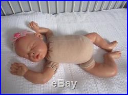 Noah Asleep by Reva Schick, vinyl reborn doll, 21 inches 5.7 pounds