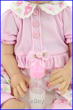 Npkdoll Lifelike Realistic Cute Soft Vinyl Silicone Reborn Baby Girl Doll with