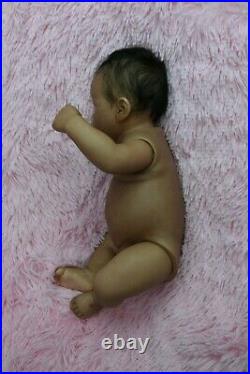 OOAK Biracial Reborn Baby Girl Doll Full Torso Vinyl