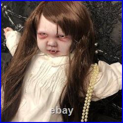 OOAK Realistic Alternative Reborn Vampire Baby Art Doll Halloween Horror Creepy