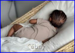 OOAK Reborn Baby Quinlyn by Bonnie Brown & Adrie Stoete Biracial QUICK Ship