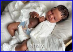 OOAK Reborn Baby Quinlyn by Bonnie Brown & Adrie Stoete Biracial QUICK Ship