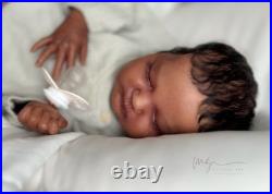 OOAK Reborn Baby Quinlyn by Bonnie Brown & Adrie Stoete Biracial QUICK Ship