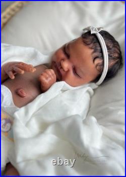 OOAK Reborn Baby Quinlyn by Bonnie Brown & Adrie Stoete Biracial QUICK Ship