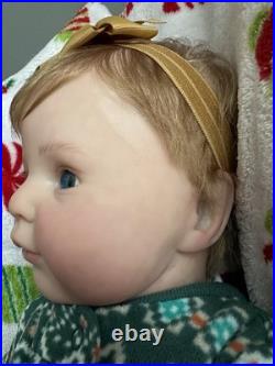 Ooak Reborn Holly Big Reborn Baby Doll. Rooted Hair. Weighted. Darling Blue Eyes