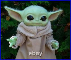 Ooak Reborn, baby Boy, reborn baby, Yoda doll art, rooted with premium mohair