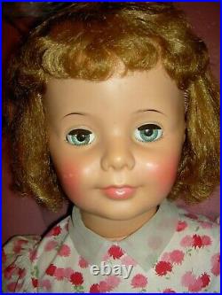 Original IDEAL, 1959 issue, Patti Play Pal doll with curly hair, original outfit