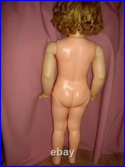 Original IDEAL, 1959 issue, Patti Play Pal doll with curly hair, original outfit